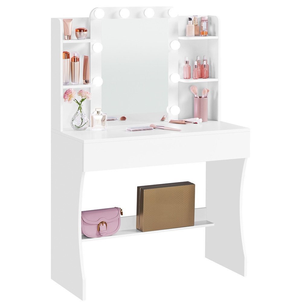 Yaheetech Schminktisch mit LED-Beleuchtung(Helligkeit einstellbar) & Spiege günstig online kaufen