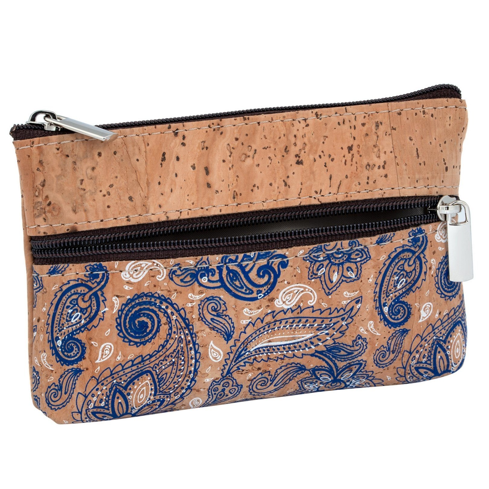 Simaru Mini Geldbörse ANCORA, Slim Wallet mit 2 Reißverschlussfächern für K günstig online kaufen