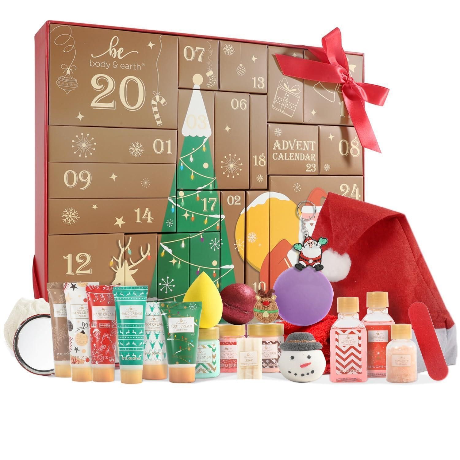 BODY & EARTH Kosmetik-Adventskalender Spa-Überraschungen und Weihnachtsdekorationen Geschenk