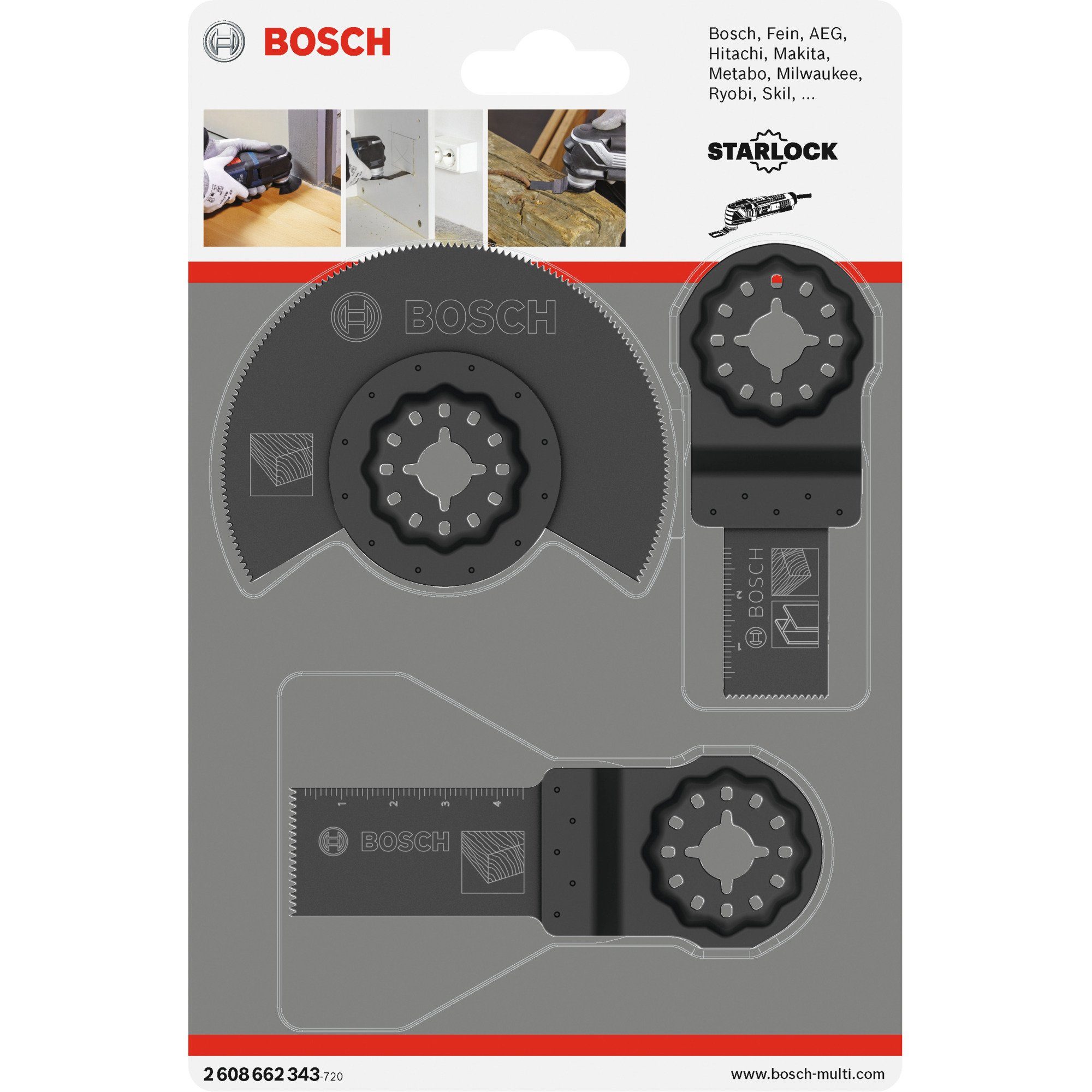 Bosch Professional Sägeblatt Bosch Professional Starlock Holz-Basis-Set