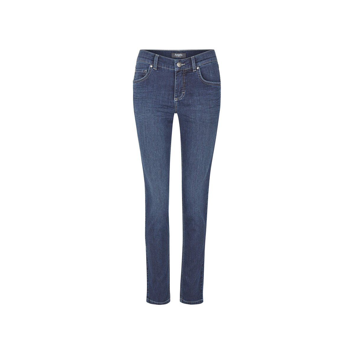 ANGELS 5-Pocket-Jeans dunkel-blau (1-tlg) dunkelblau