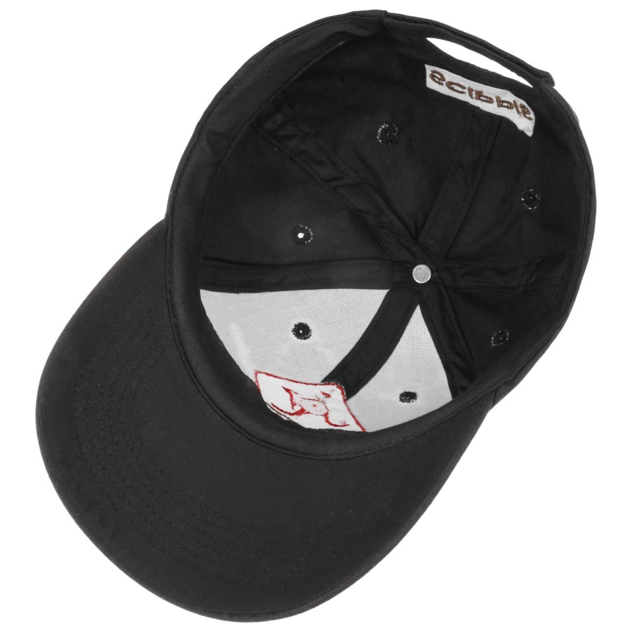 Basecap Baseball Schirm schwarz Cap Scippis mit (1-St)