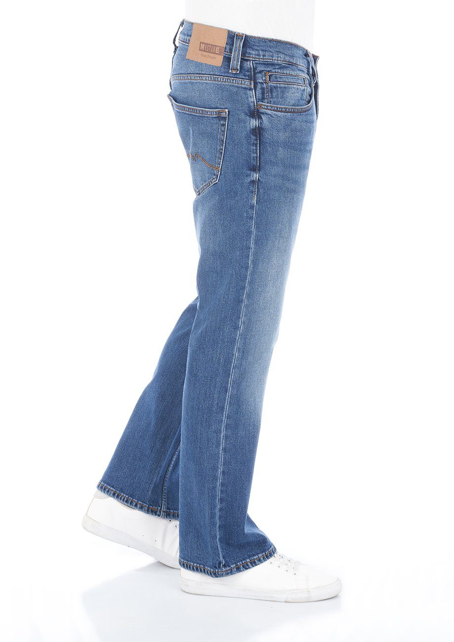 Oregon Bootcut-Jeans Herren Cut Stretch Hose Medium Boot Blue Denim (702) mit Jeanshose MUSTANG