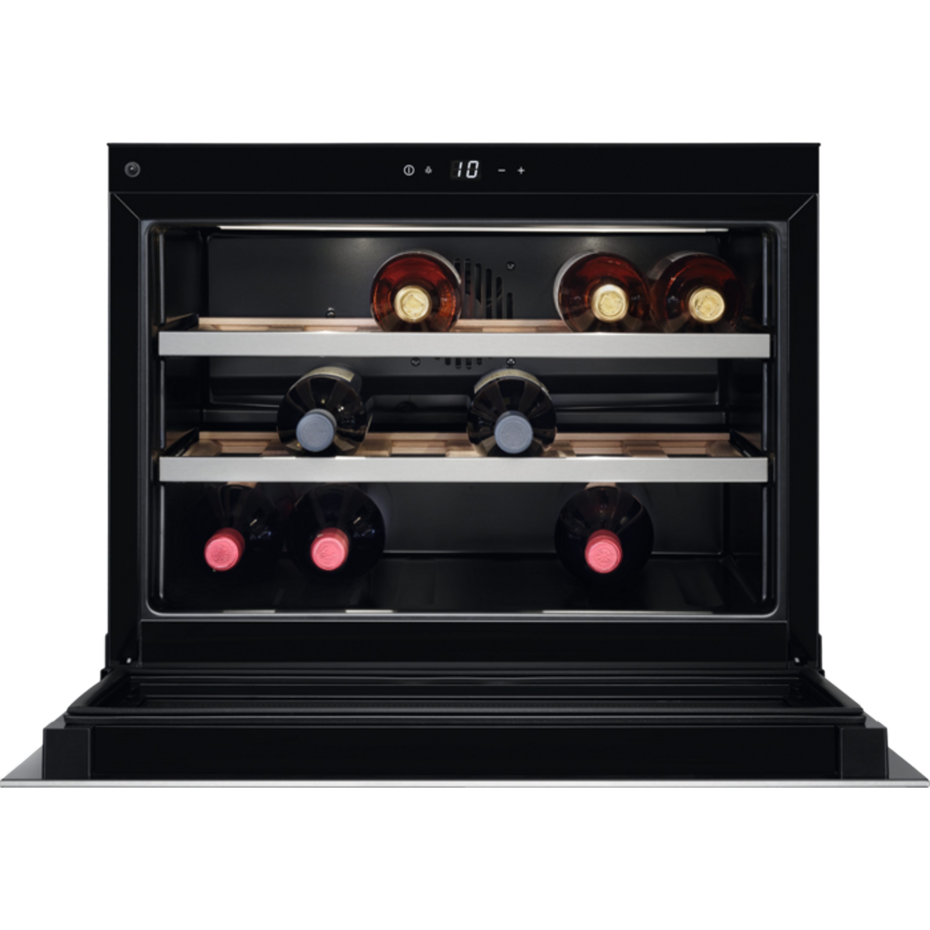 AEG Einbauweinkühlschrank KWK884520B, für 18 Standardflaschen á 0,75l,Dynamische Umluftkühlung,bis zu 18 Flaschen