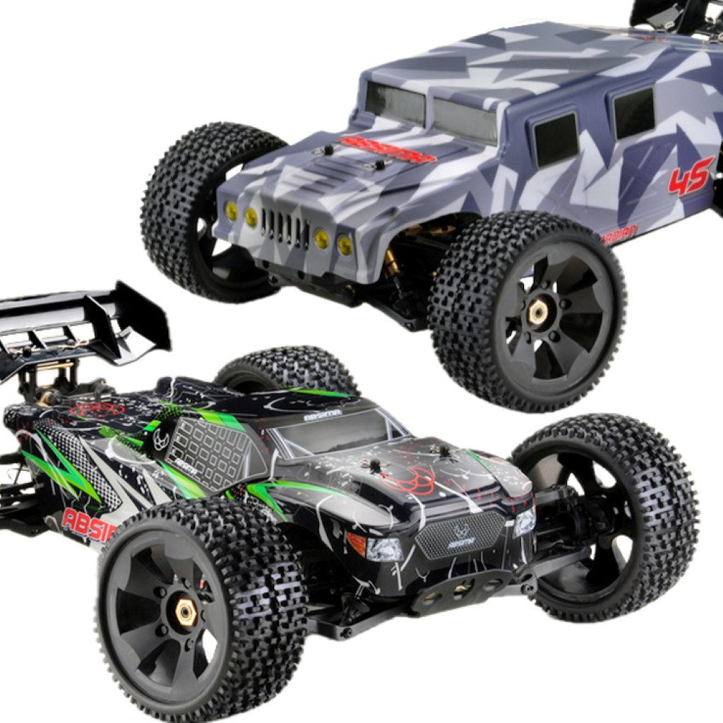 Absima RC-Truck 1:8 RC RACE TRUCK GUARDIAN 2in1 inkl. Truggy Karosserie 4S Power (fertig aufgebaut inkl. 2.4 GHz Fernsteuerung), Jetzt mit zusätzlicher Karosserie im Race Truggy Design.