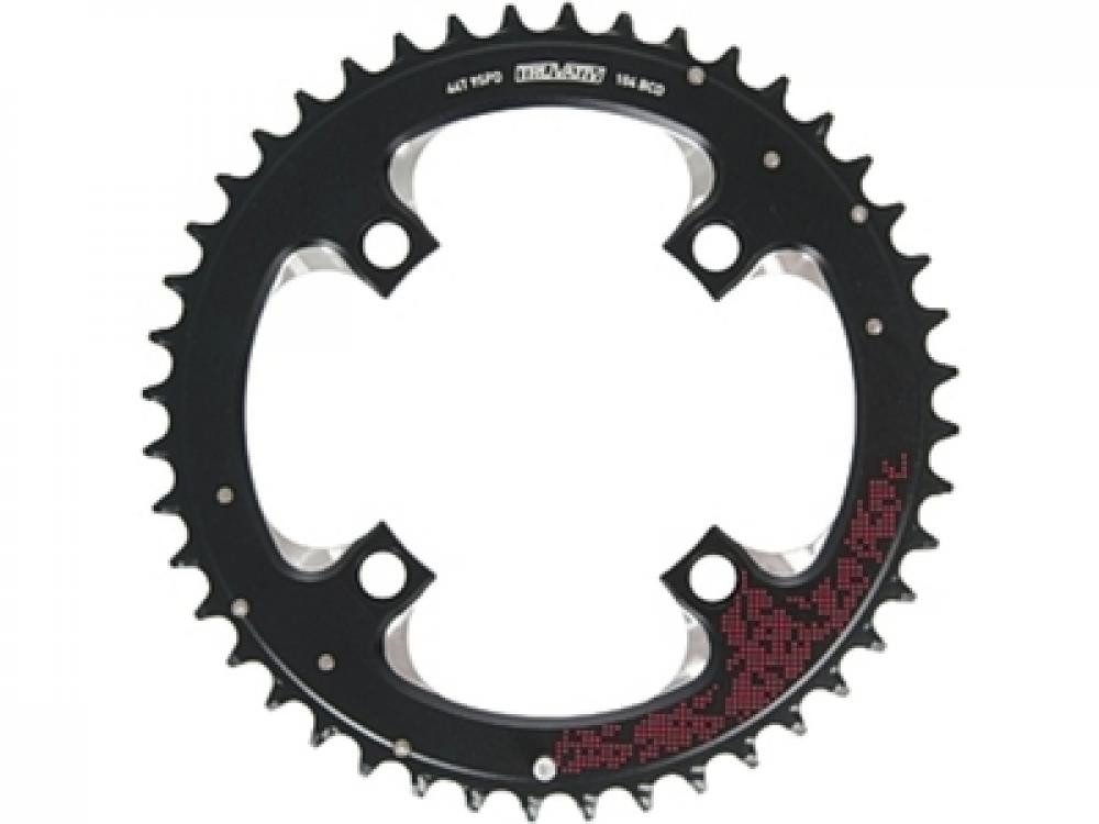 SRAM Kettenschaltung Truvativ Kettenblatt MTB;44T, LK104mm, Alu., rot;