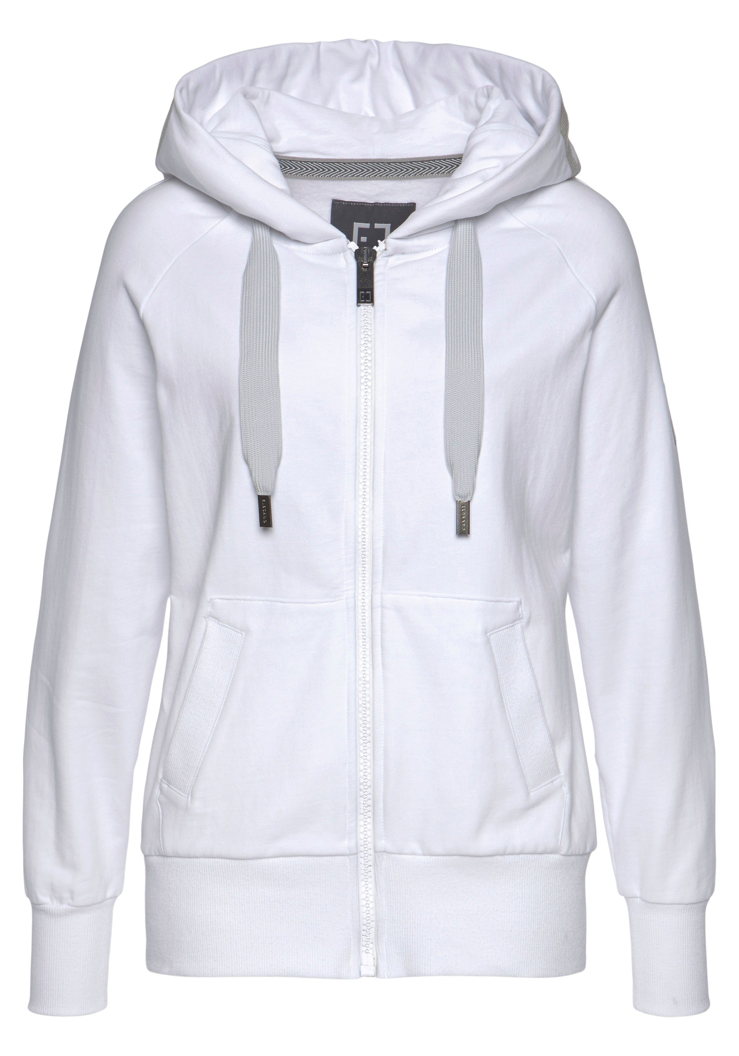 Elbsand Kapuzensweatjacke Kelda mit Logoprint und Taschen, Freizeitjacke, s günstig online kaufen