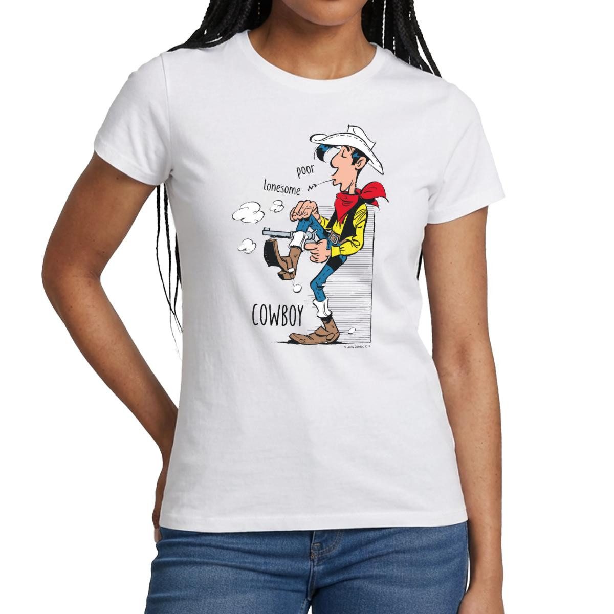 T-Shirt Lucky Luke Poor Lonesome Cowboy Frauen T-Shirt