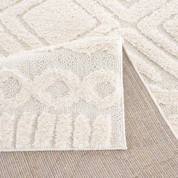 Hochflor-Teppich Focus 3382, Boho-Style, Carpet City, rechteckig, Höhe: 20 mm, besonders weich, Hoch Tief Struktur, Wohnzimmer, auch als Läufer