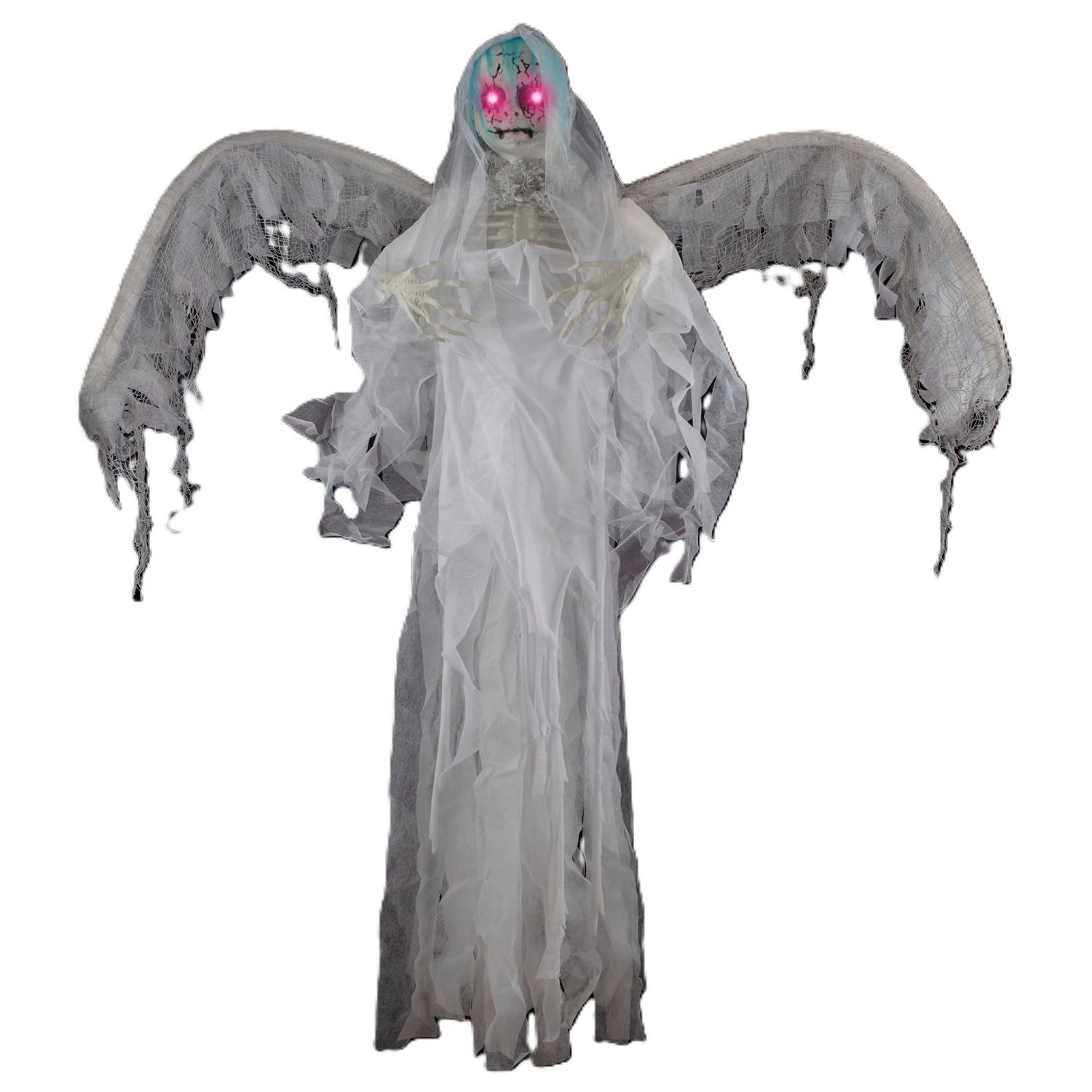 Funny Fashion Dekoobjekt Halloween Dekofigur 'Geist mit Flügeln', 120 cm