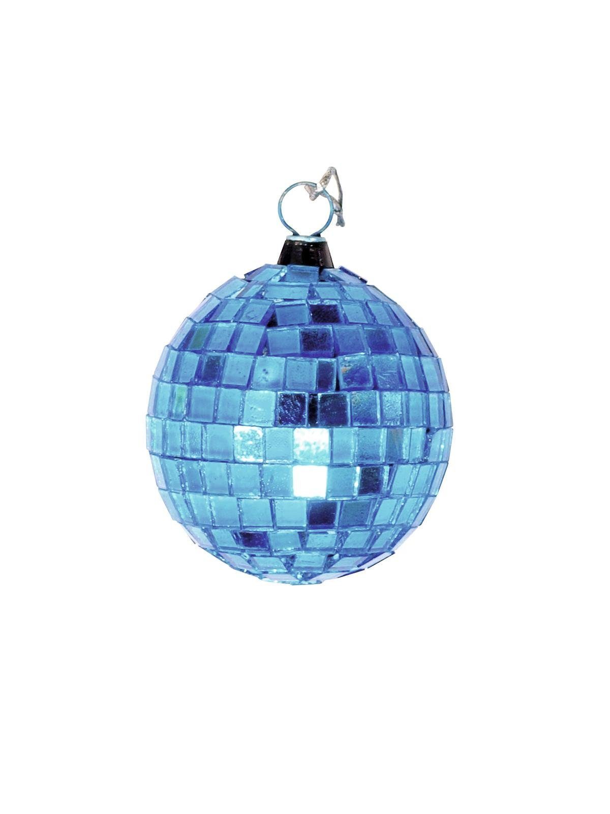 SATISFIRE Discolicht 5cm Disko Party Discokugel Spiegelkugel coole Mini Deko blau