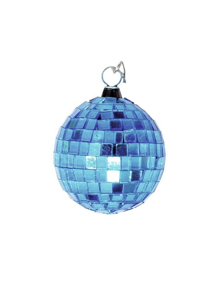 SATISFIRE Discolicht Spiegelkugel 5cm Mini Discokugel coole Party Disko  Deko blau