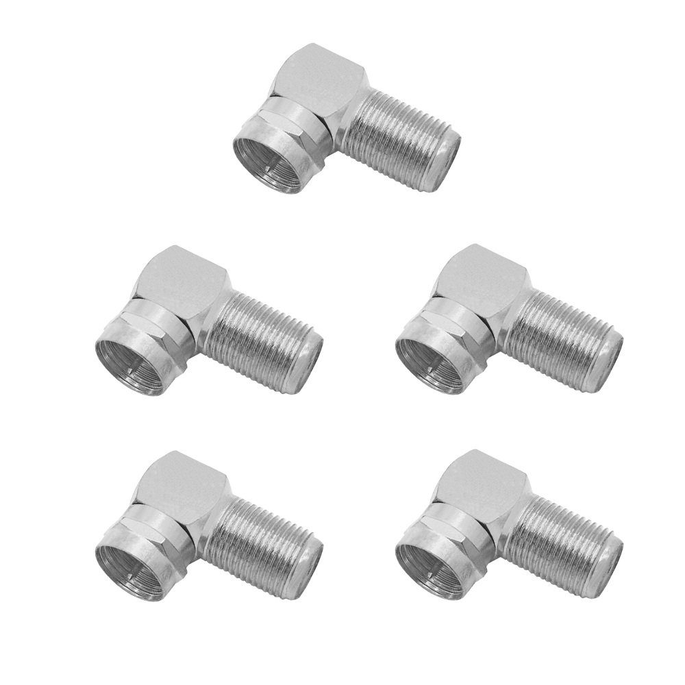 Kabelzubehör HD Sat F Winkeladapter Stecker Buchse Winkelstecker Kupplung 4K UHD
