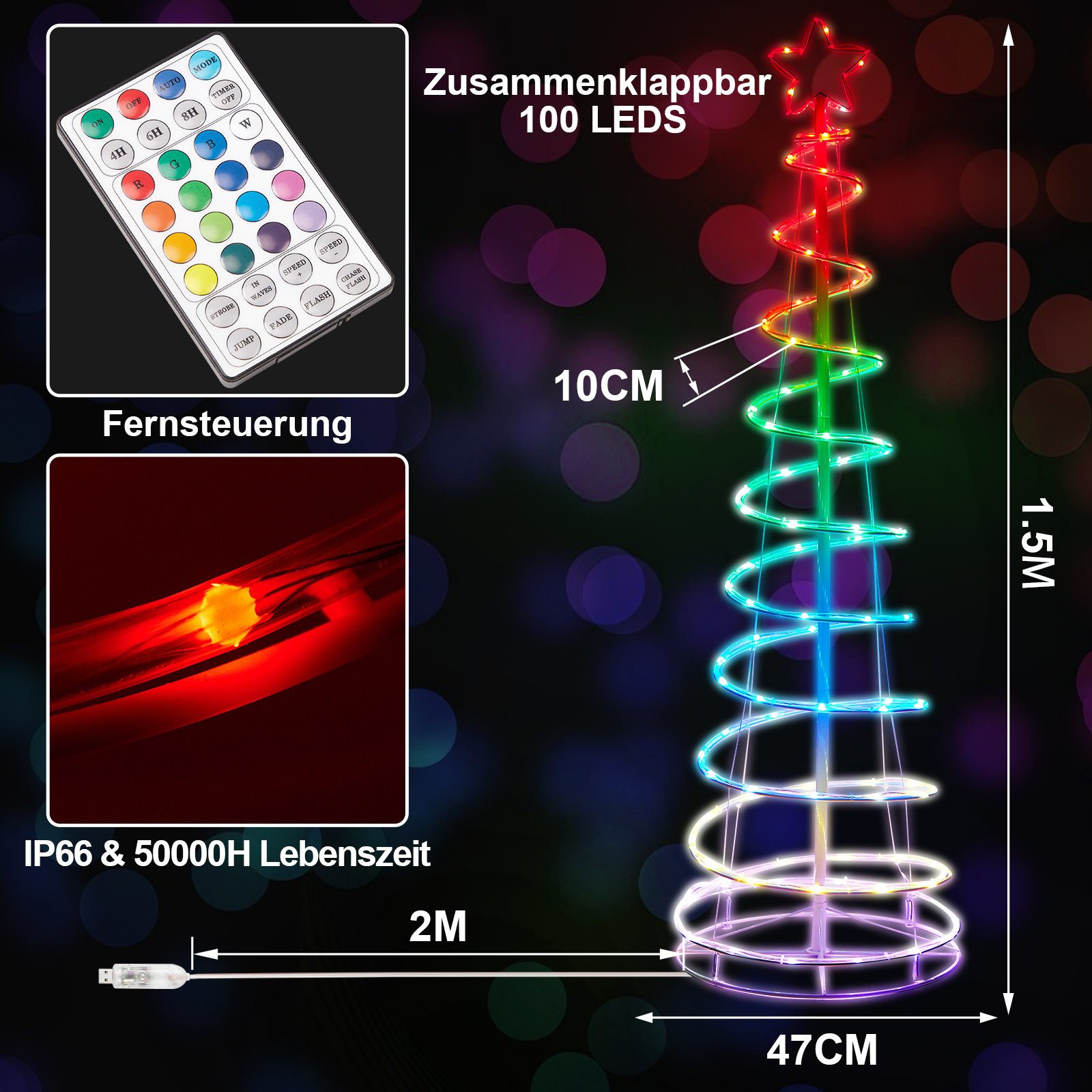 Jibenhome Dekobaum LED Baum Spiral LED günstig online kaufen