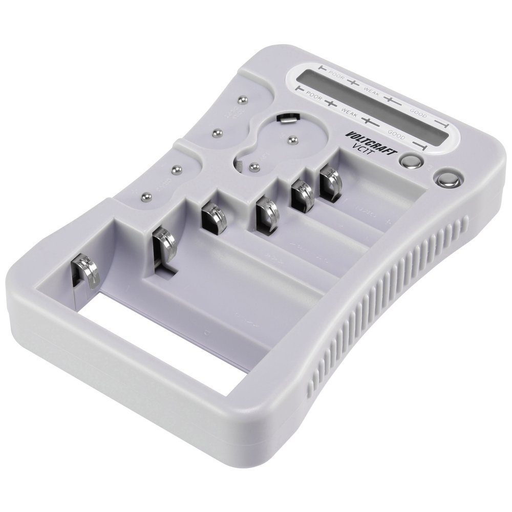VOLTCRAFT Batterietester VOLTCRAFT Batterietester VC1T Messbereich (Batterietester) 1,5 V, 3 V, (VC1T)