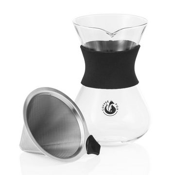 Coffee Fox Kaffeebereiter Kaffeezubereiter mit Dauerfilter, Pour Over