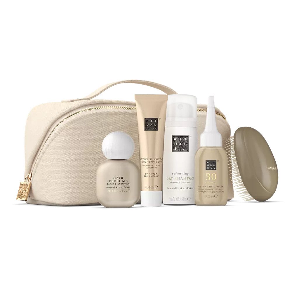 Rituals Pflege-Geschenkset Rituals Luxury Hair Care Collection Trial Set, 5-tlg., Ideales Set für die Haarpflege unterwegs