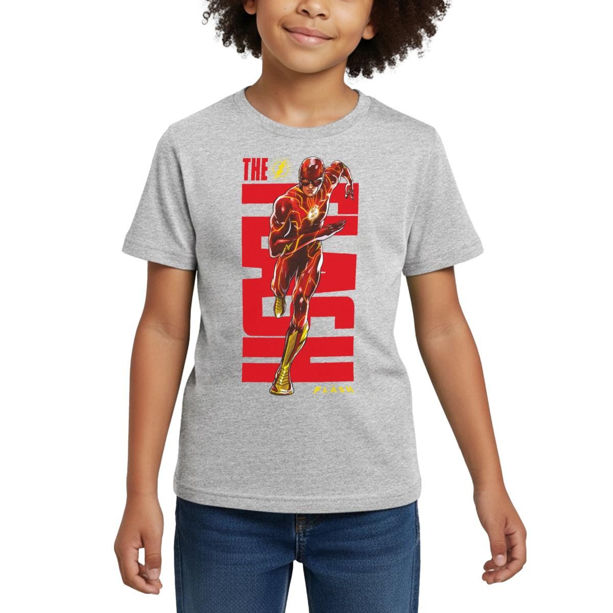 T-Shirt The Flash Speedster Rotes Logo Kinder T-Shirt