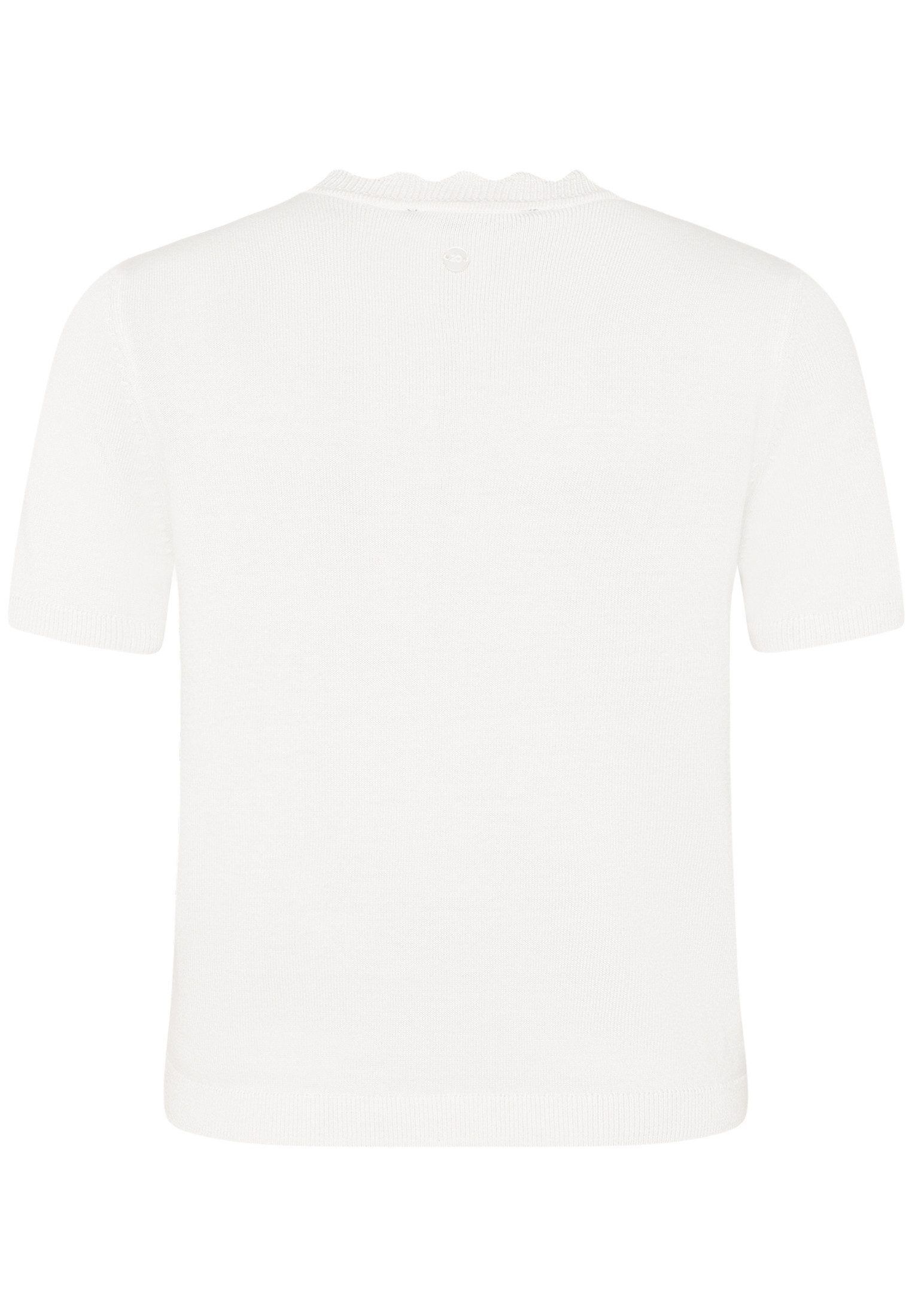 Zero Kurzarmshirt Damen mit Wellensaum (1-tlg) Material