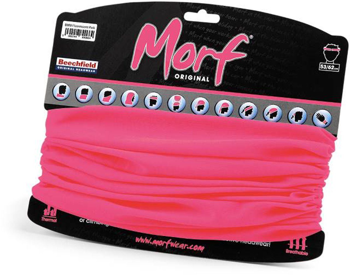 Morf™ 50 x 24 Pink Multifunktionstuch Schlauchschal Beechfield® Fluorescent cm Original cm, atmungsaktiv CB900