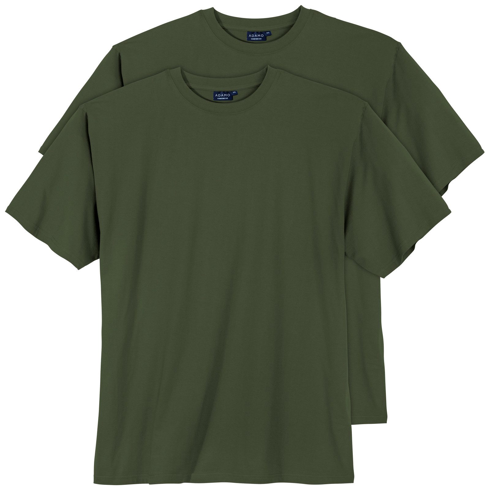 ADAMO Rundhalsshirt Adamo 2er-Pack Basic T-Shirt günstig online kaufen