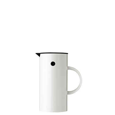 Stelton Isolierkanne EM77, 0,5 l, mit Glaseinsatz, Kippverschluss und Schraubdeckel