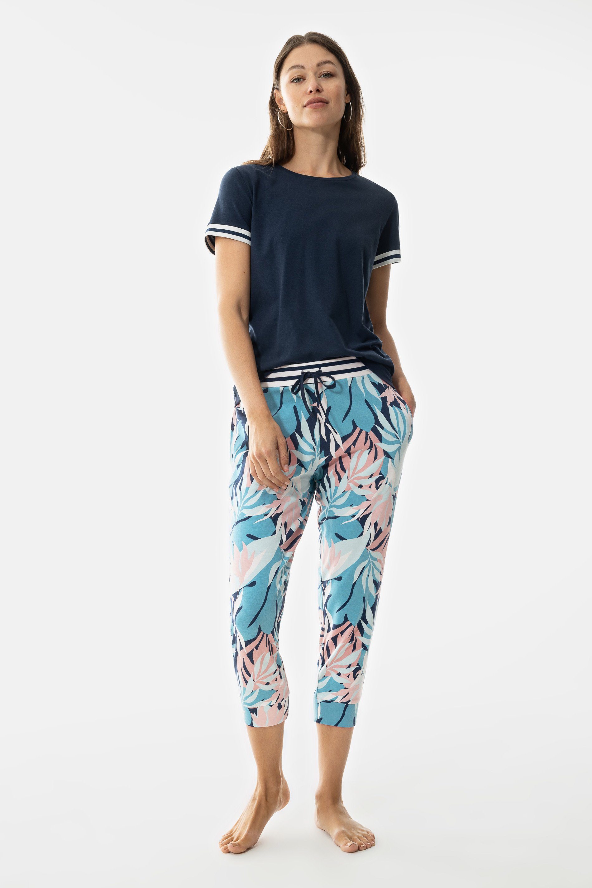 Mey Schlafhose Mey female Hose Serie Daisy Mit floralem Print (1-tlg)