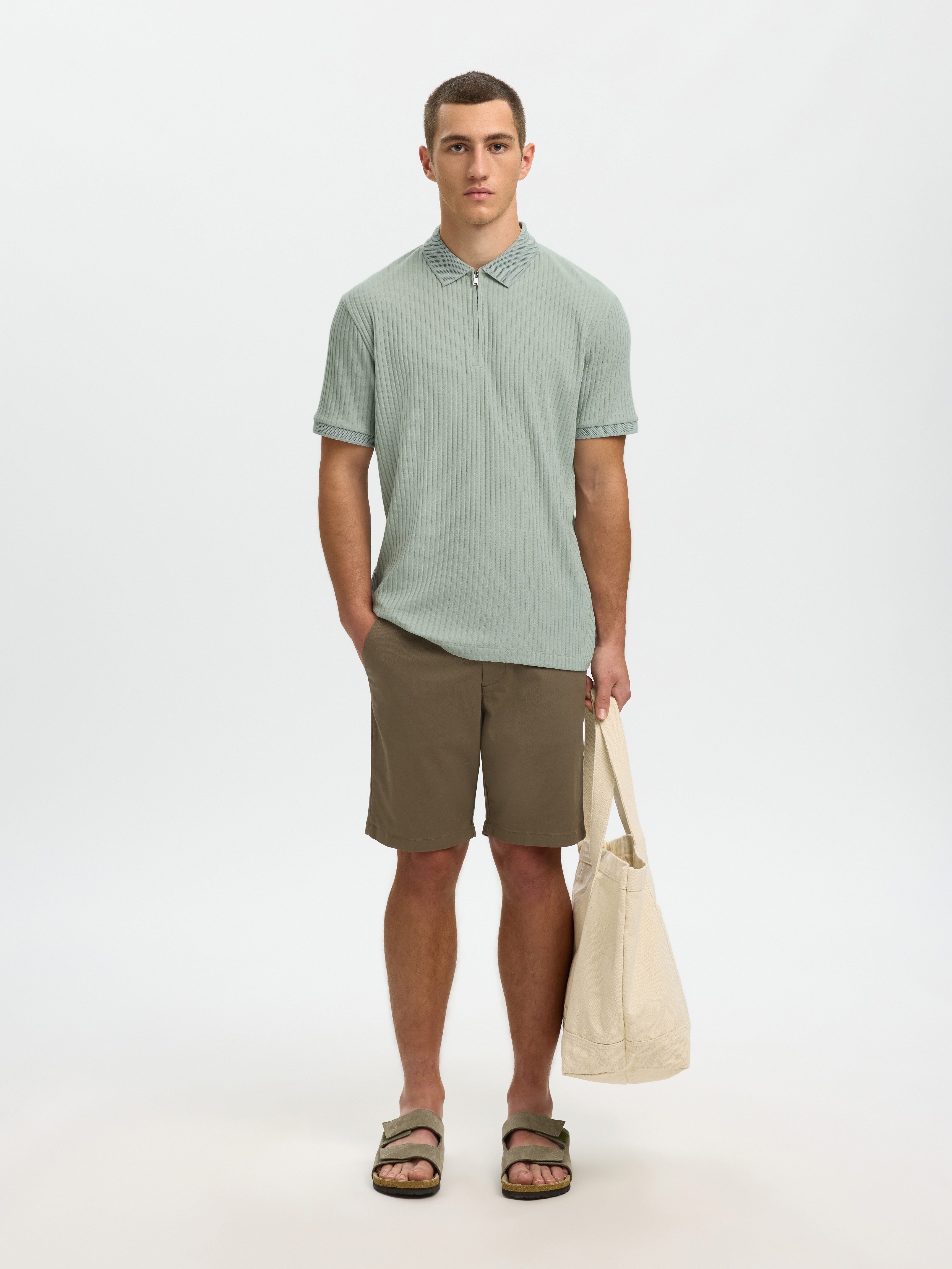 Selected Poloshirt SLHFAVE STRUCTURE SS POLO NOOS