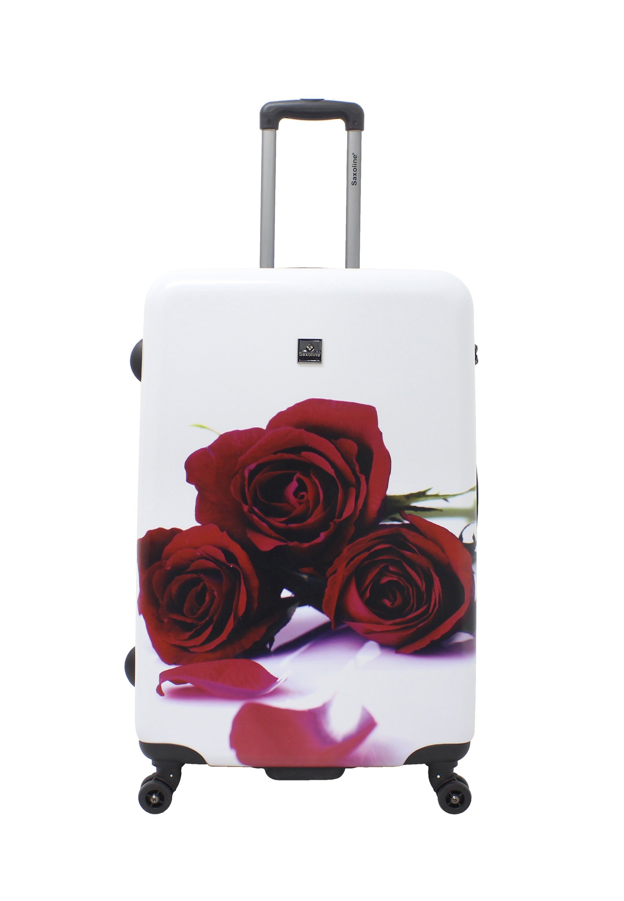 Saxoline® Koffer Doppel-Spinner-Rädern mit Roses,