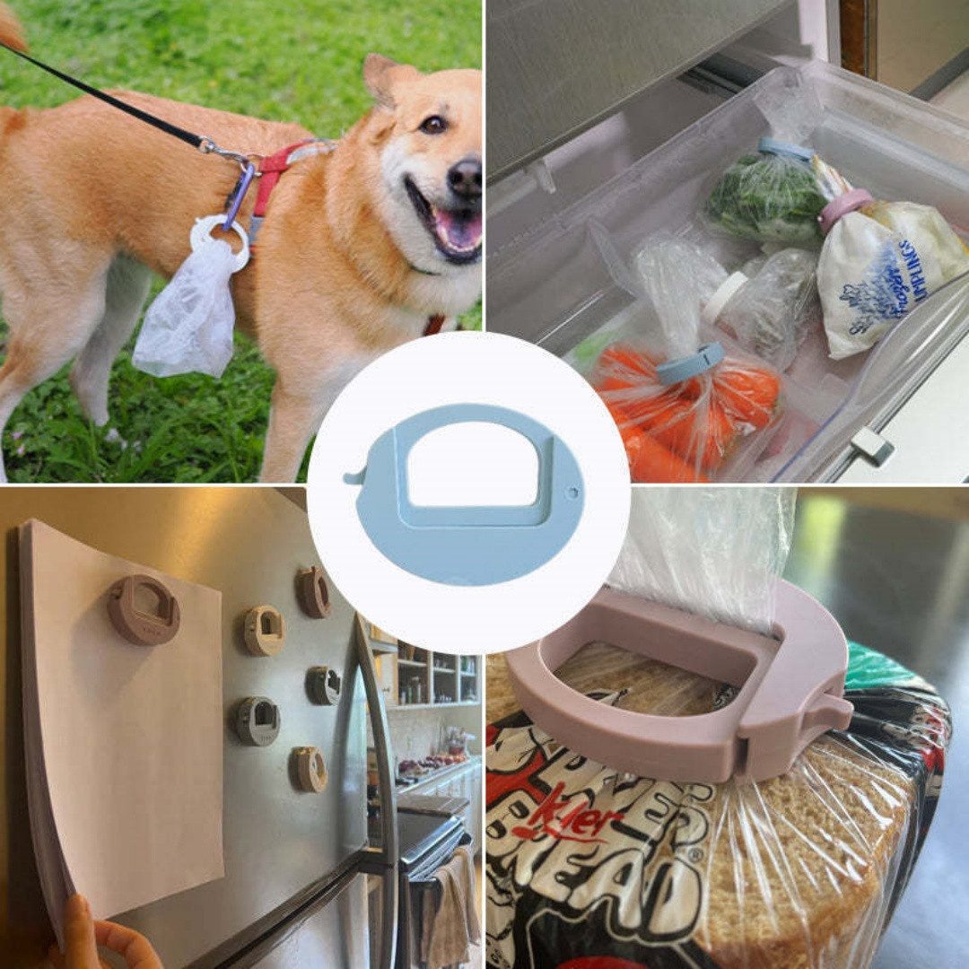 FOUORTUNATE-BEE Verschlussklammer 3er-Set Lebensmittel-Clips für Vorratsbeutel und Küchenaufbewahrung