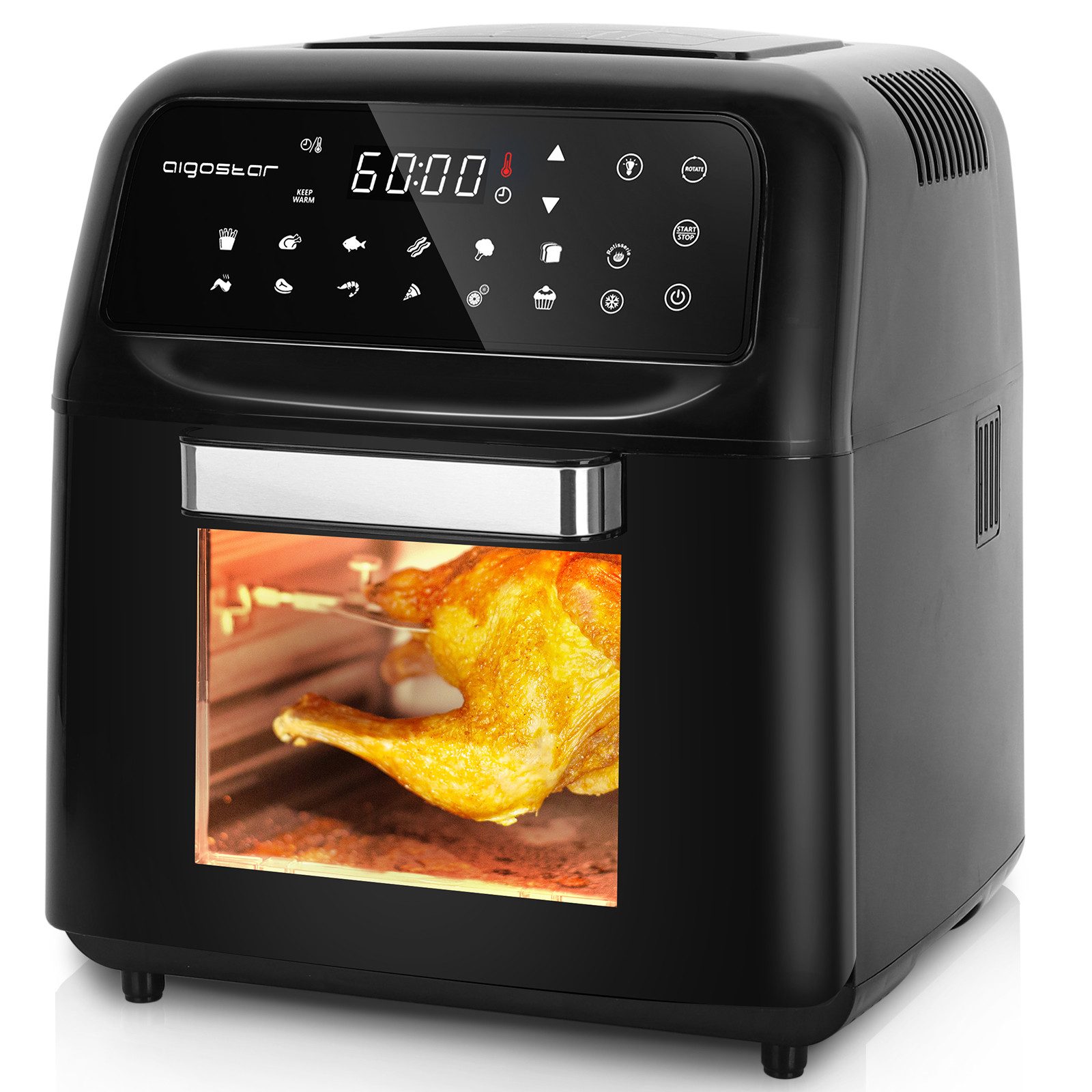 Aigostar Heißluftfritteuse, 1650,00 W, 14+1 Voreingestelltes Menü