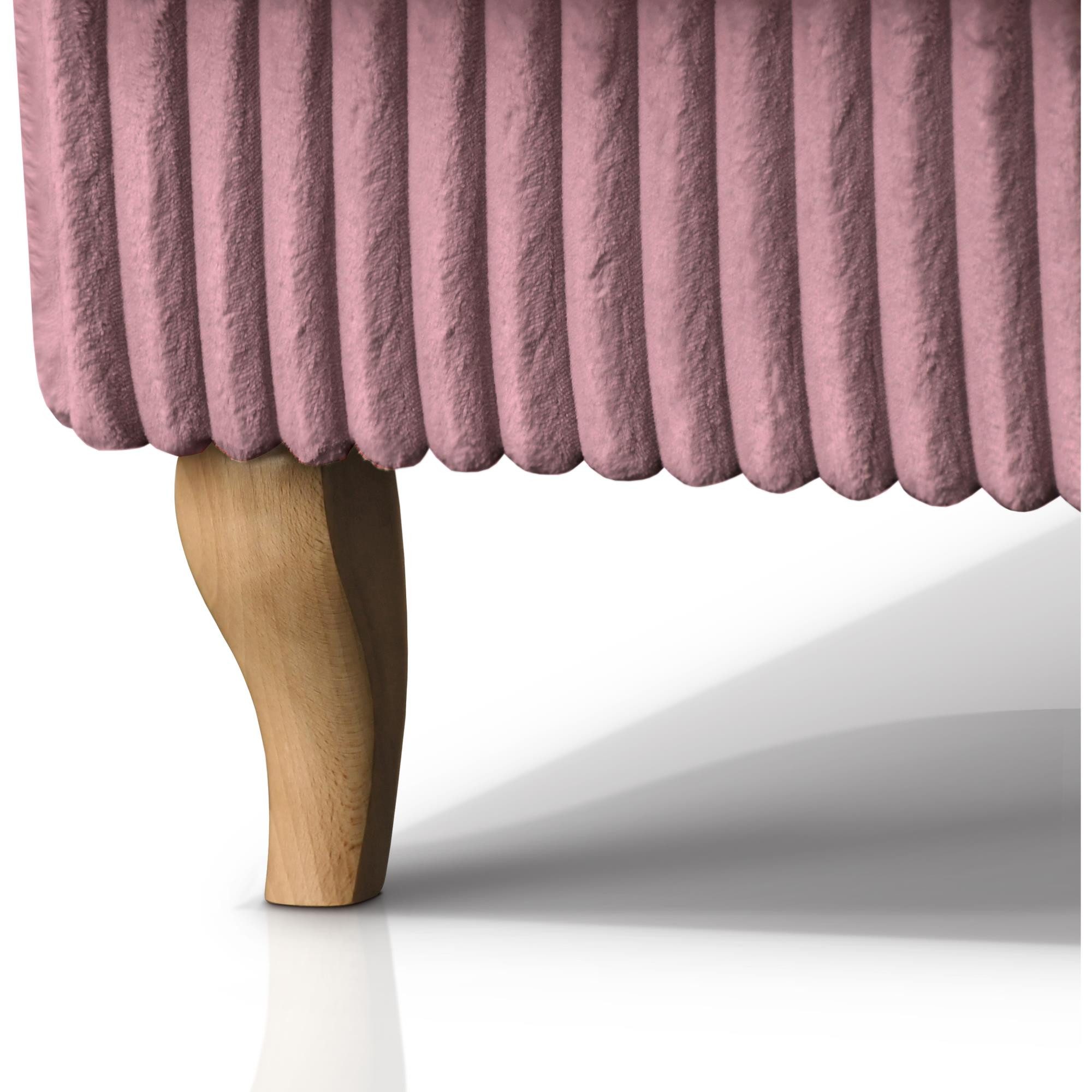 Beautysofa Sessel Moderner, bequemer, weicher, eleganter Sessel FELIX (Holzbeine, Farbe: Buche, Weiß oder Wenge – Ihre Wahl, Breite: 84 cm), Stoff Cord