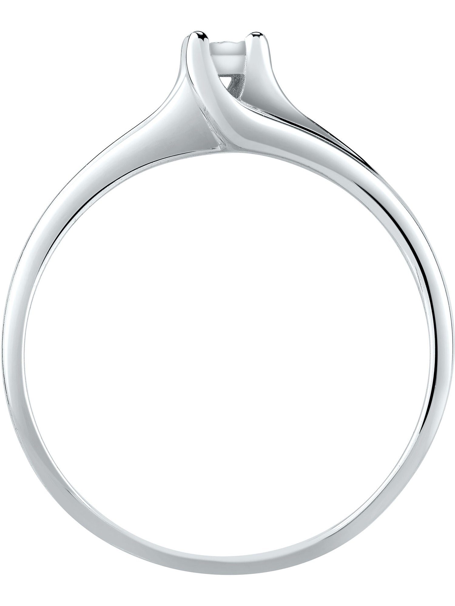 CHRIST Diamantring CHRIST Damen-Damenring 375er Weißgold 1 Diamant