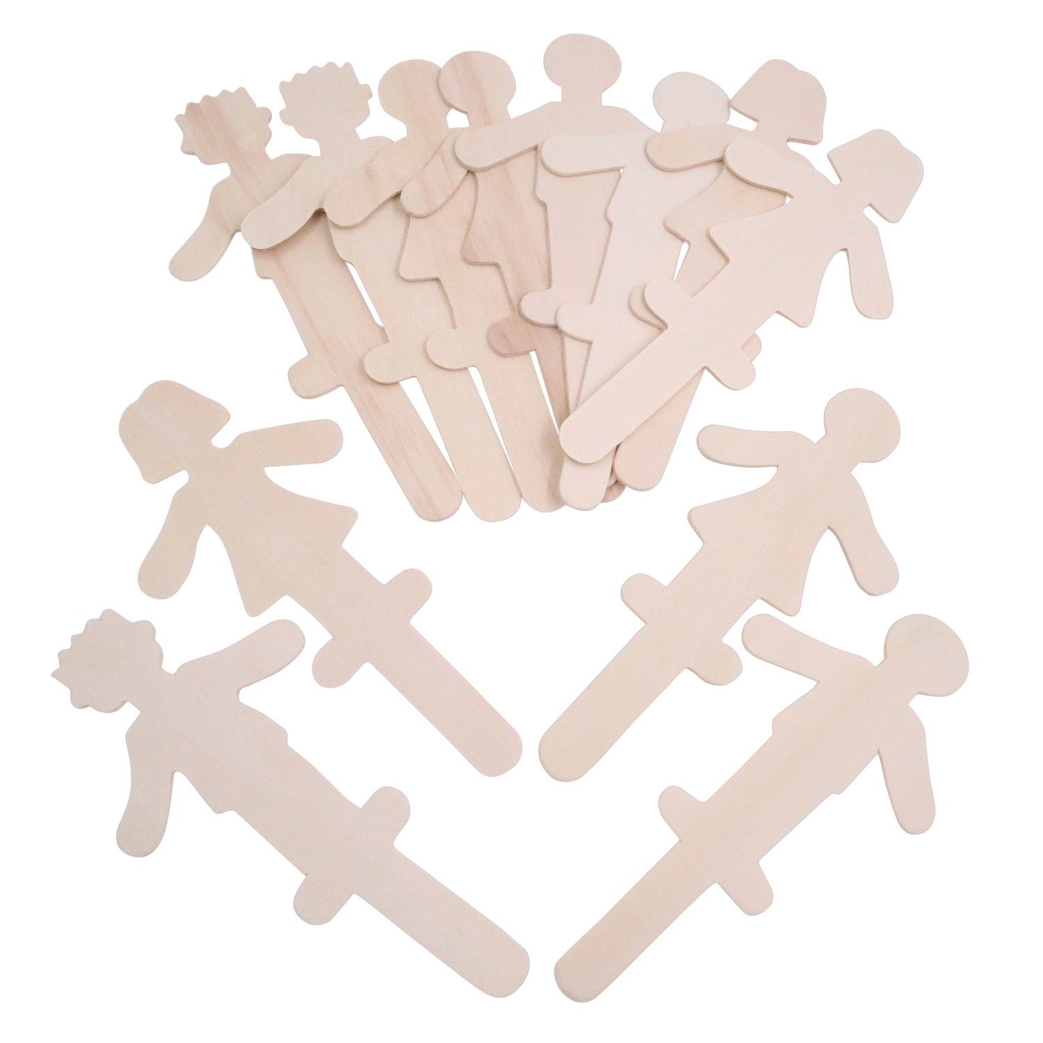 EDUPLAY Experimentierkasten Menschen Holzbastelstäbchen 12er Set