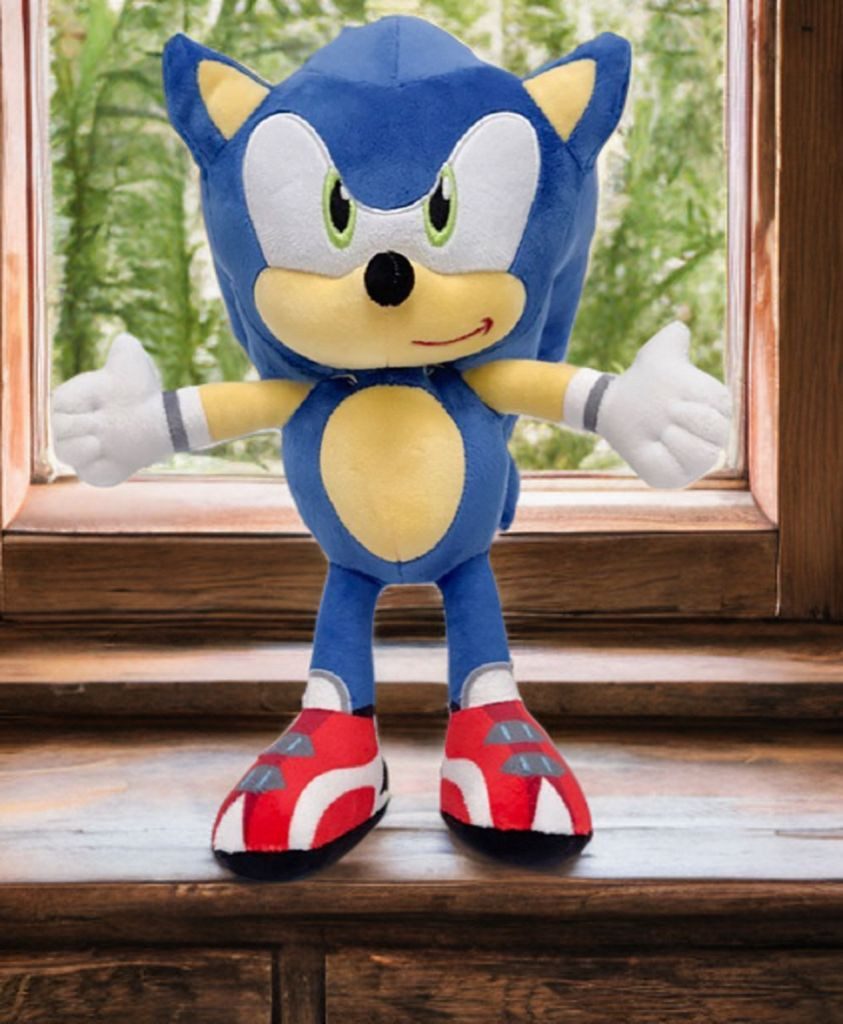 Sonic SEGA Kuscheltier Sonic The Hedgehog SEGA Plüschtier 30 cm Sonic Prime Kuscheltier blau (Set, 1-St., Geschenk-Set), Stofftier Sale Geschenke für Mädchen Jungen Kinder Babys spielen Prime