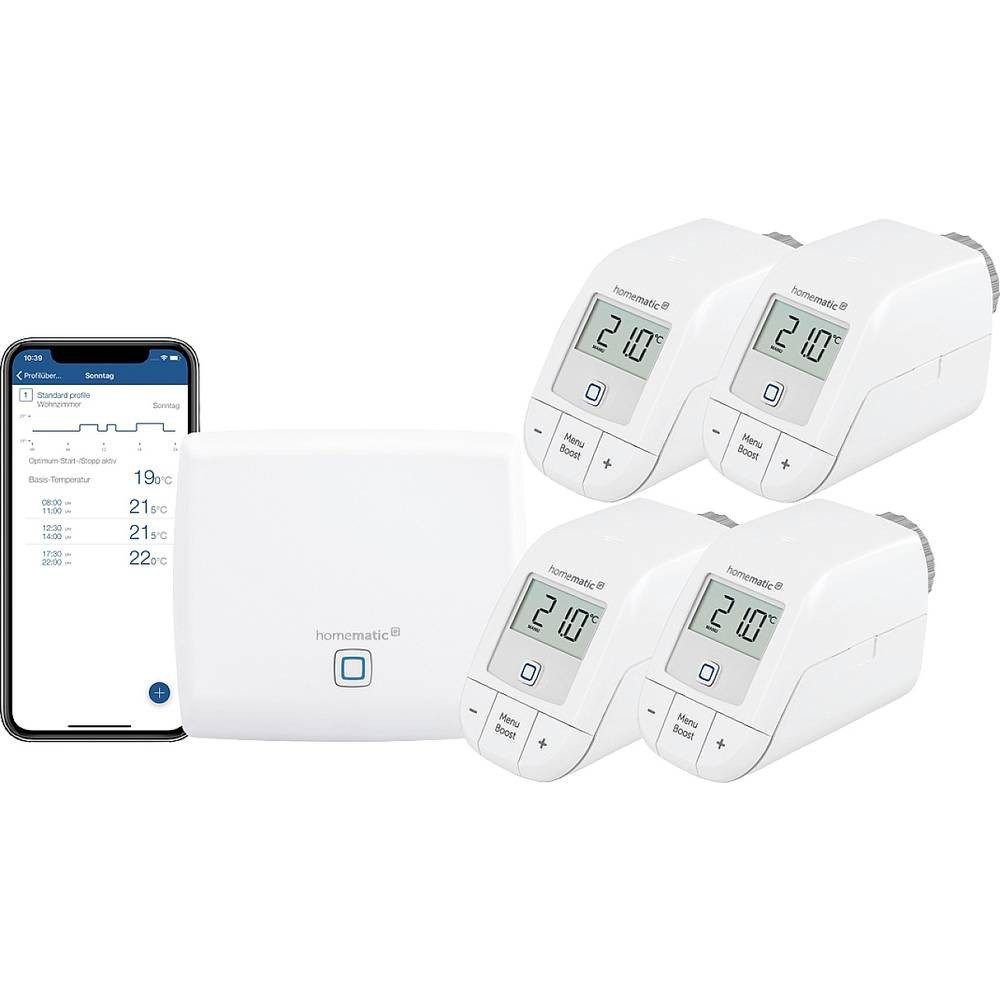 Starter-Set Heizen für 4 Heizkörper Smart-Home Starter-Set