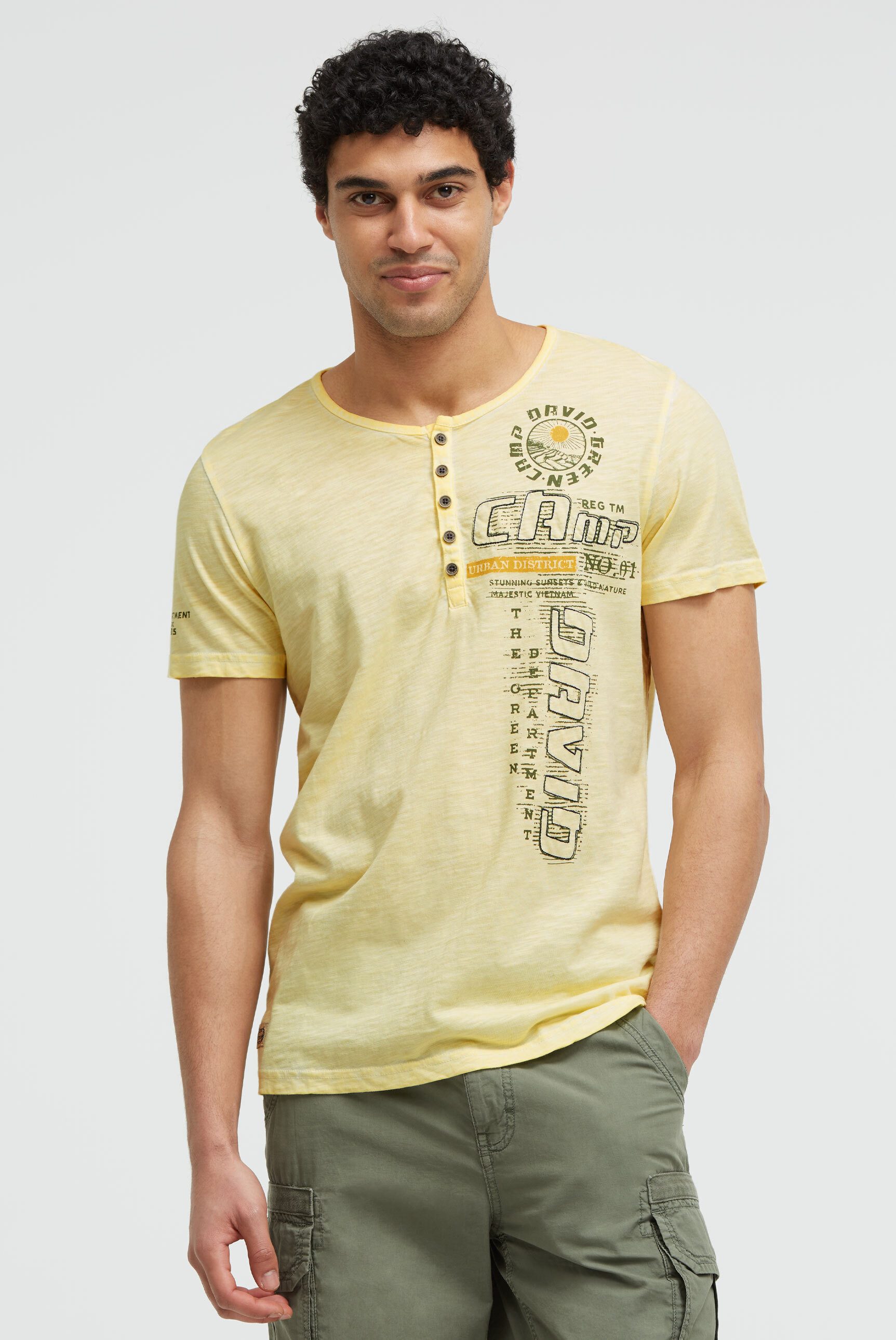 CAMP DAVID Rundhalsshirt aus Baumwolle