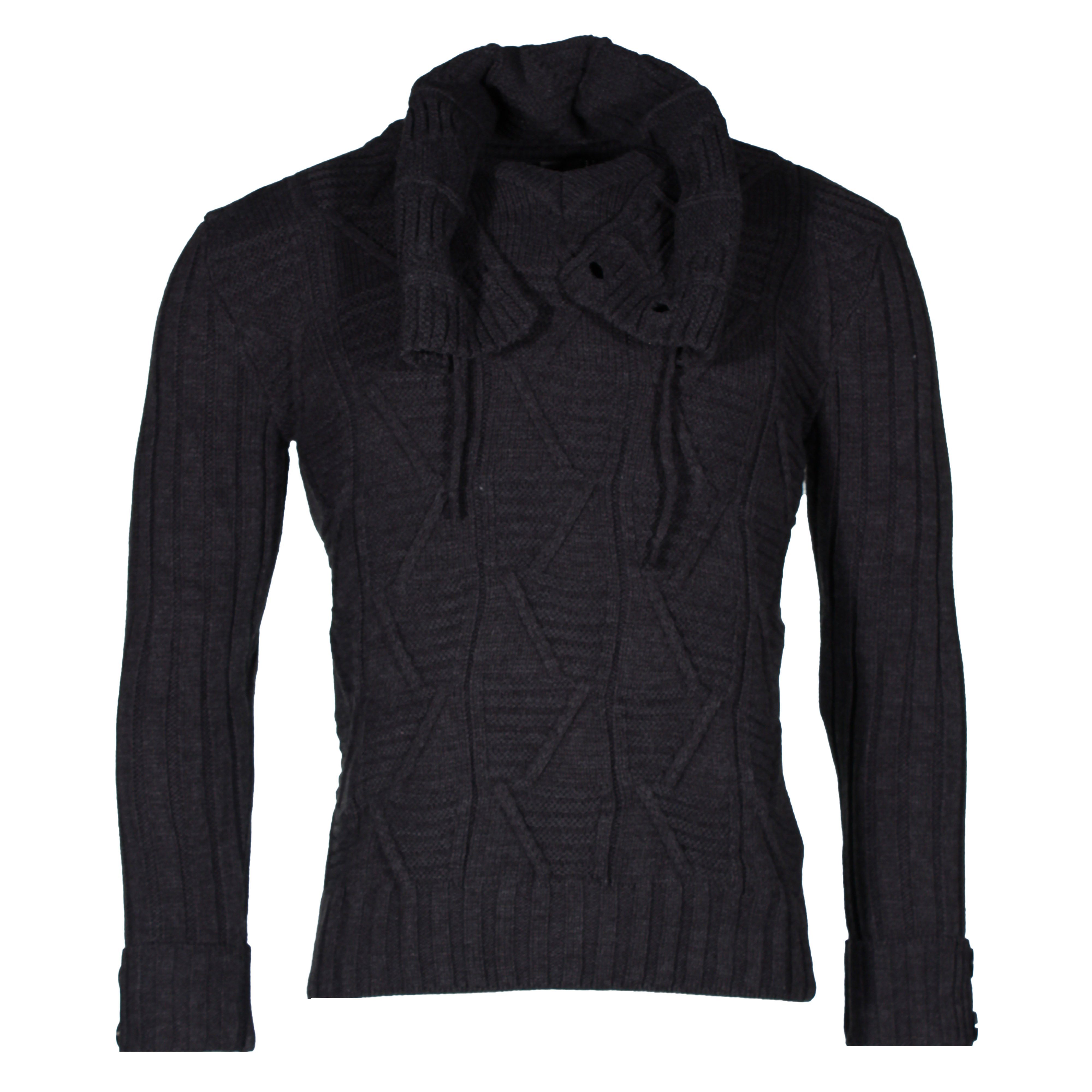 Banco 2-in-1-Pullover Herren Pullover mit Stehkragen abnehmbar Winter Pulli