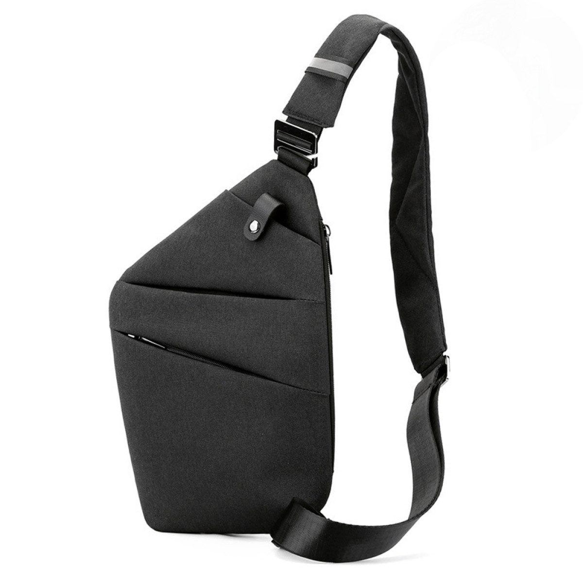 Rnemitery Schultertasche Umhängetasche Anti-Diebstahl Brusttasche Herren Sling Crossbody Pack (Hält Becher/iPad mini/ Regenschirm usw), im praktischen Design, mit geräumigem Hauptfach
