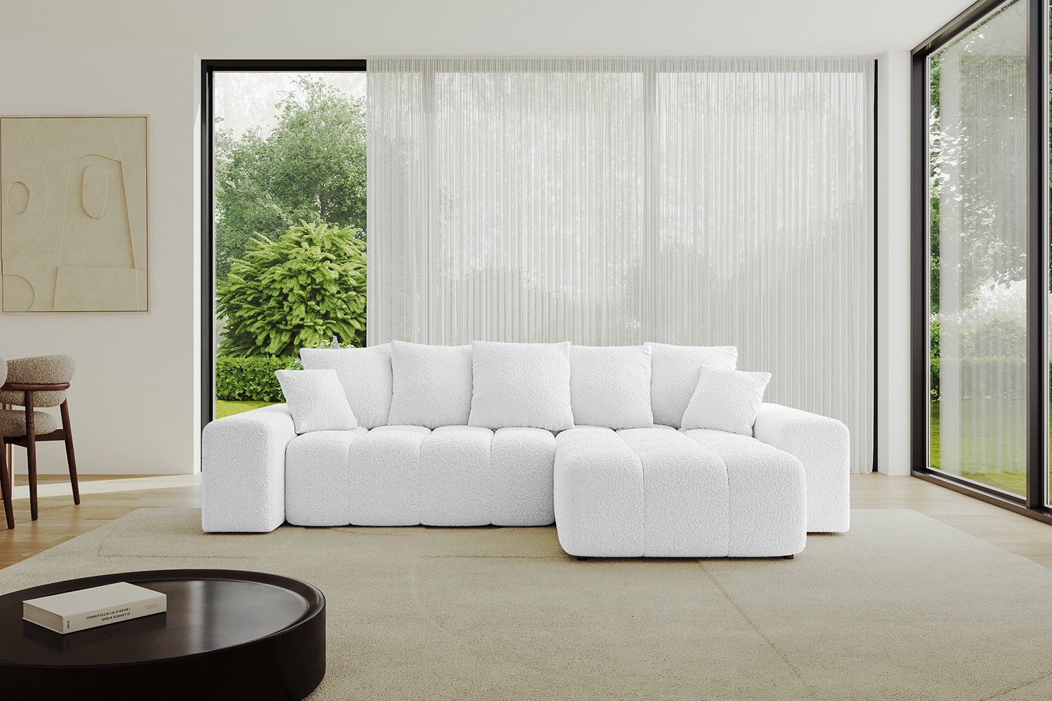 ALTDECOR Ecksofa ENIL-L, Couch mit Schlaffunktion, Wohnzimmer - Wohnlandschaft, Corner Sofa Bett Eckcouch Couch L-Form Schlafcouch Ausziehbar