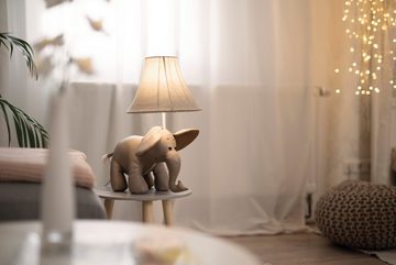 Happy Lamps for smiling eyes LED Tischleuchte Bobby der Elefant, LED fest integriert, Neutralweiß, Hochwertig, Einzigartig, Zertifiziert, Nachhaltig