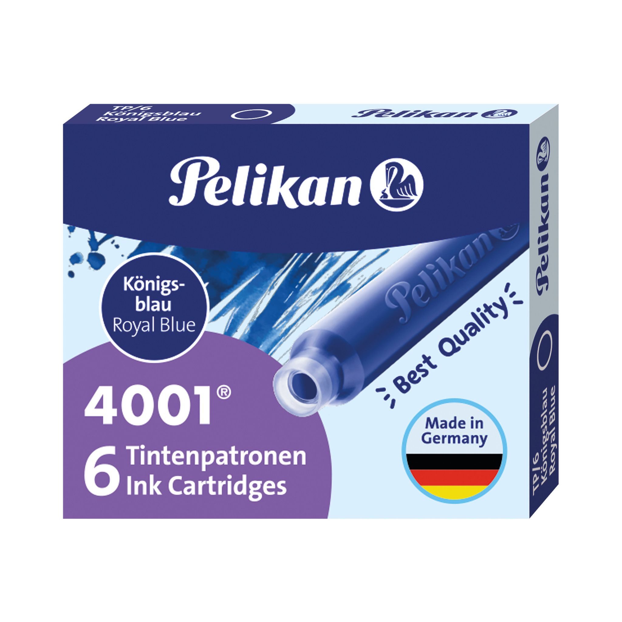 Pelikan Pelikan Tinte TP/6 Tintenpatronen blau 6 Stück Tintenpatrone