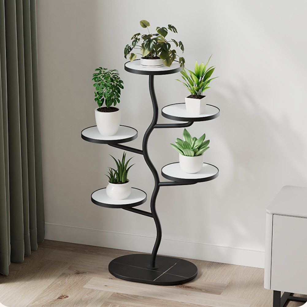 GarveeMore Blumenständer Pflanzenständer Indoor, 5-stöckiger Eck-Pflanzenst günstig online kaufen