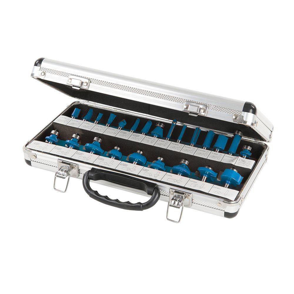 Fräser-Set Hartmetall-Fräser 1/4-Zoll Set 24-tlg.