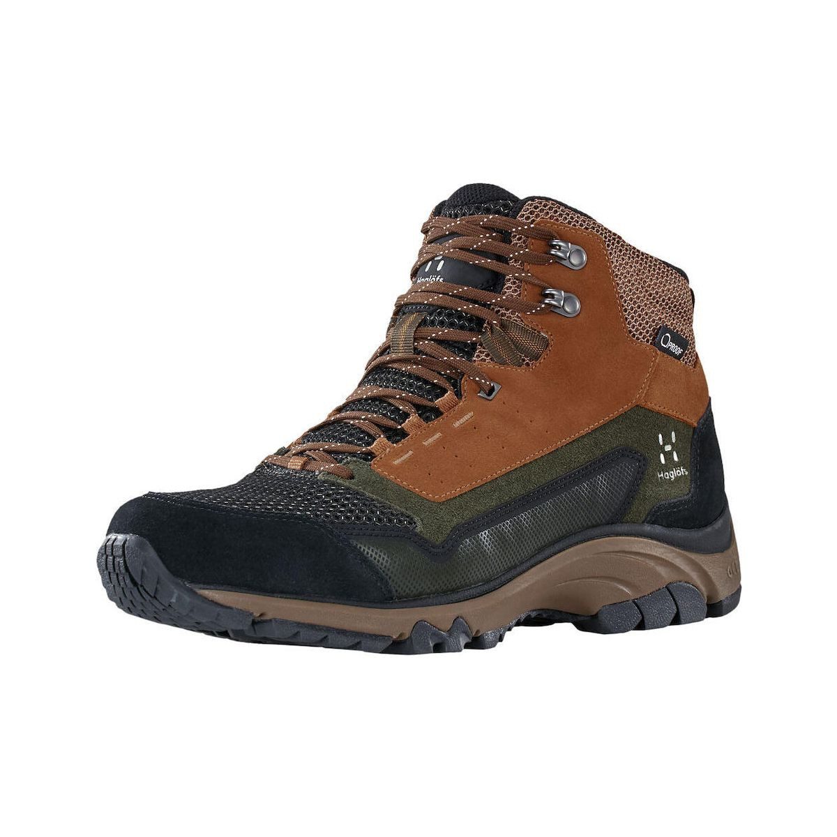 Haglöfs Skuta Proof Mid Men Hikingschuh Komfortabler, wasserdichter Herren-Wanderschuh aus Leder mit