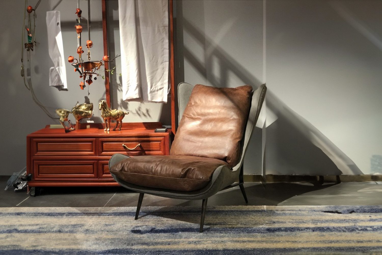 KAWOLA Relaxsessel ERIO, Vintage Leder braun günstig online kaufen