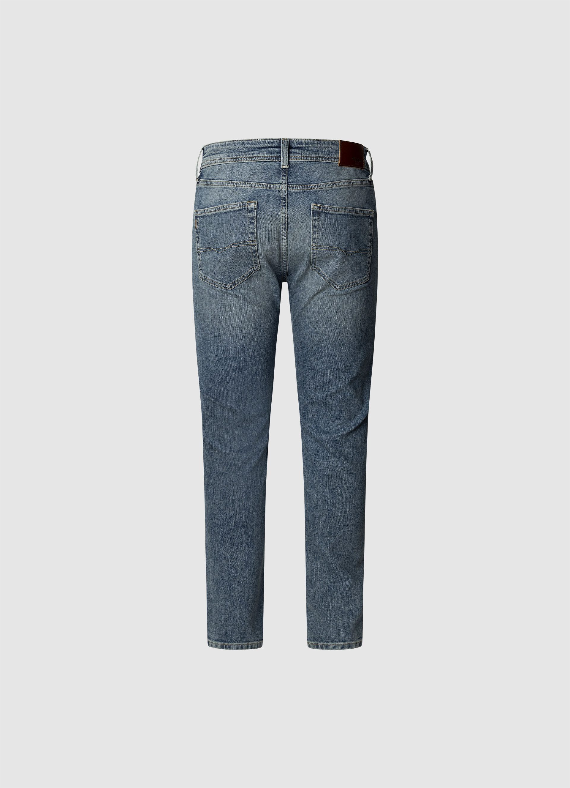 Pepe Jeans Tapered-fit-Jeans STANLEY Ziernähte an den Gesäßtaschen günstig online kaufen