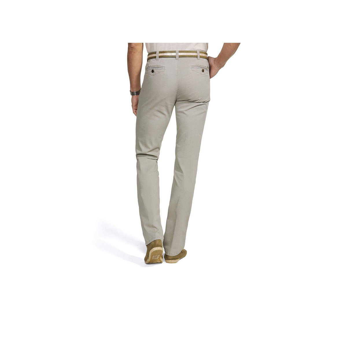 MEYER Stoffhose (1-tlg) beige regular hell-braun