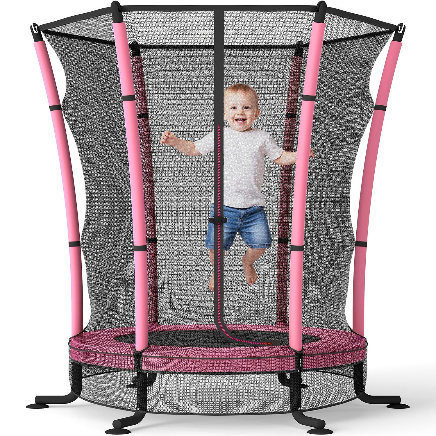 HOMALL Kindertrampolin Durchmesser 140 Zentimeter, Gartentrampolin, Belastb günstig online kaufen