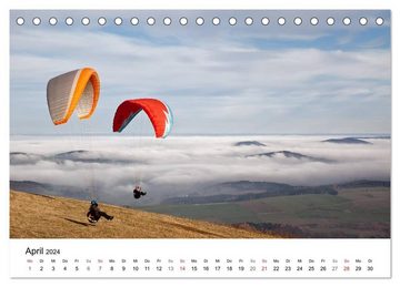 CALVENDO Wandkalender Die Rhön (Tischkalender 2024 DIN A5 quer), CALVENDO Monatskalender
